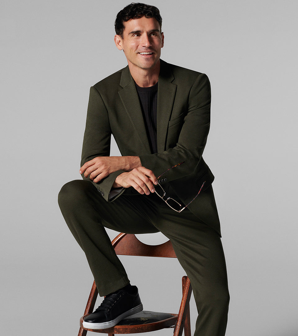 ASOS DESIGN skinny suit jacket in olive green | ASOS